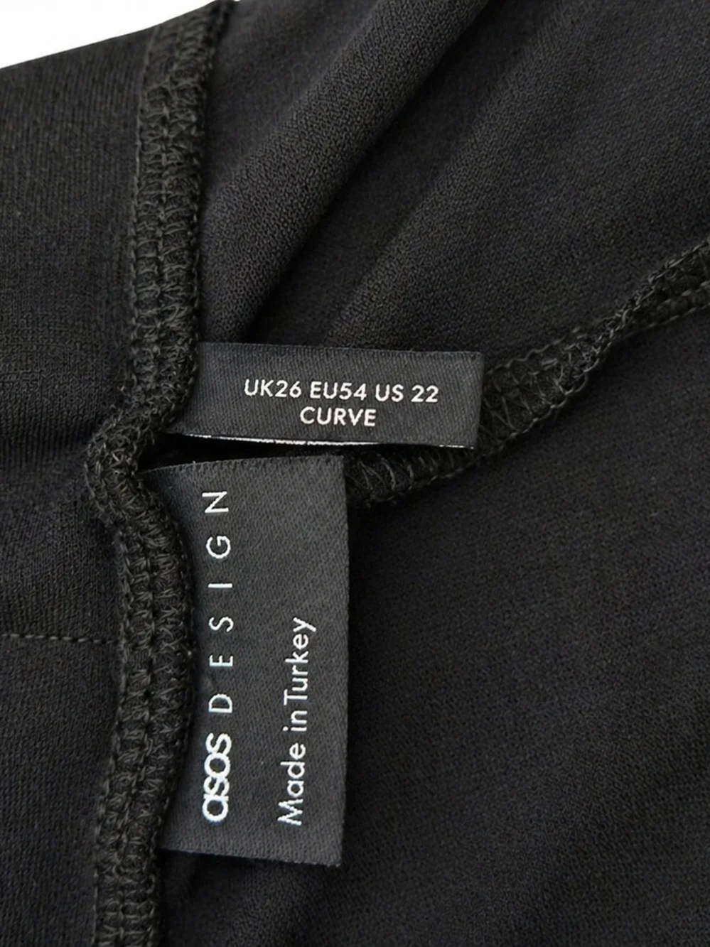 ASOS Plus Size Black Stretch Leggings Size 22 - Picture 5 of 5